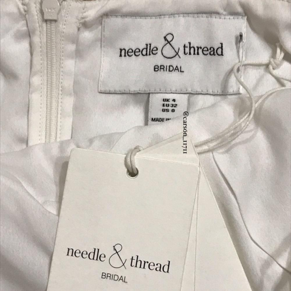 NWT Needle & Thread Bridal Embellished Tulle Gown 0 - Picture 7 of 12